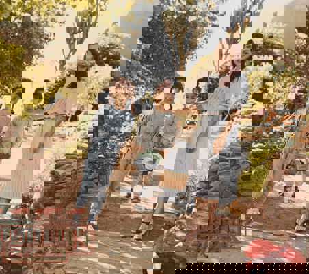 Bushtrek family in the Maasai-mara 1987